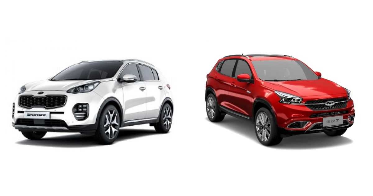 Сравниваем  Chery Tiggo 7 2017 и KIA Sportage 2018